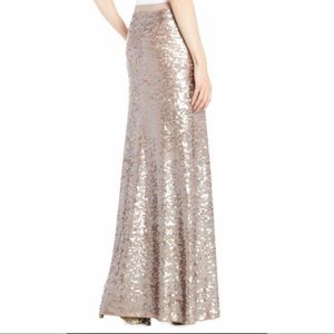 BCBG long sequin skirts